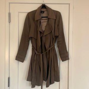 Club Monaco Olive/Taupe Trench Coat size M